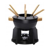Serive à fondue noire mate classic 6 personnes