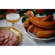 Saucisson courbe fumé au bois de hêtre