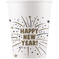 8 gobelet carton 20 cl happy new year flares fsc ue