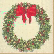 20 Serviettes 33x33cm 3 plis couronne