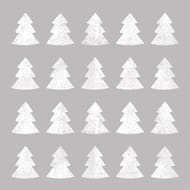 20 serviettes en ouate 25x25cm 3 plis foret sapin argent