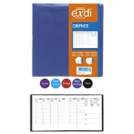 Exdi orphee agenda 16x16 1 semaine sur 2 pages couverture plastique