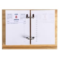 Exacompta support de bloc mémo bois avec recharge 19.5x15.5 cm