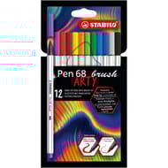 12 feutres de dessin Stabilo pen 68 brush arty