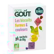 Good goût biscuits formes et couleurs dès 10 mois 80g