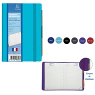 Exacompta agenda de chantier elastique couleur+crayon 85x130 1j/p