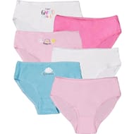 Lot de 6 slips fantasies fille LOT NUAGE ROSE 2\3 ANS