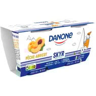 Danone skyr pêche abricot 2x140g