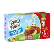 Pom'potes sans sucres ajoutés pomme / pomme-brugnon 16x90g-1440g