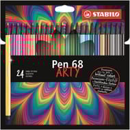 24 feutres de dessin stabilo pen 68 arty