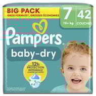 Pampers baby dry couches big pack t7 x42