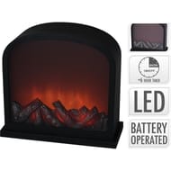 Cheminée décorative à led
