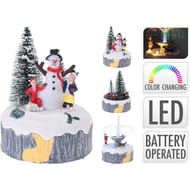 Scène de noël avec éclairage led