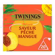 Twinings thé vert saveur pêche mangue x20 32g