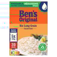 Ben's original riz sachet cuisson long grain 20 min 1kg (5x200g)