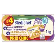 Bledina bledichef prix choc colombo de riz et poisson 1kg