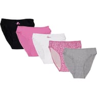 Lot de 5 slips fantaisies femme LOT NOIR FLOWERS 46/48