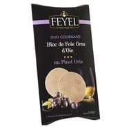 Feyel duo gourmand bloc de foie gras d'oie au Pinot gris 2 x 40g