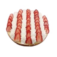 Génoise fraises 6 parts