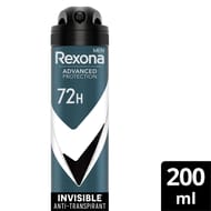 Rexona men deo homme spray anti-transpirant invisible black & white 200ml