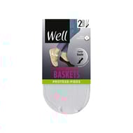 2 paires de Protège-pieds spécial basket Well BLANC T39\42