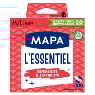 Gants l'essentiel x100 taille m/l