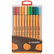 20 stylos feutres stabilo point 88 - pointe fine 0.4mm