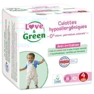 Love & green culottes hypoallergeniques et ecologiques t4 x 32