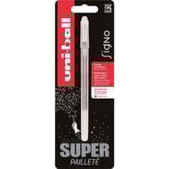 Uni Ball signo paillette argent