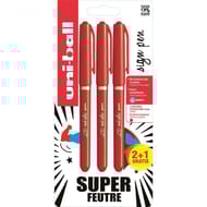2+1 uni sign pen rouge