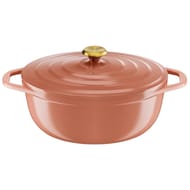 Air soft light cocotte ovale 30x23cm terra cotta induction