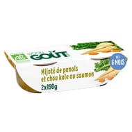 Good Goût mijoté de panais et chou kale au saumon 2x190g