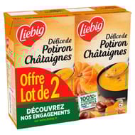 Liebig gourmande délice de potiron chataignes lot de 2 x1L lot familial 2060g