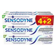 Sensodyne dentifrice soin blancheur triple action 4+2 75ml