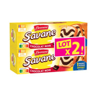 Brossard lot de 2 savane chocolat noir 310g