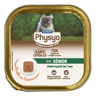 Physyo terrines chat sénior au saumon 100g