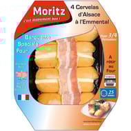 Cervelas d'Alsace à l'emmental 4x110g Moritz