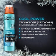 L'oréal men expert anti-transpirant atomiseur cool power 72h frais