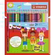Stabilo - Pochette de 20+4 crayons de couleur color prix choc