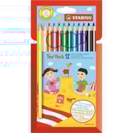 Stabilo pochette de 12 crayons de couleur trio