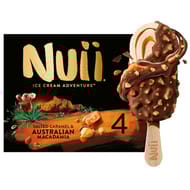 Nuii 4 bâtonnets salted caramel & australian macadamia 272g