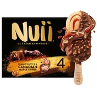 Nuii 4 bâtonnets sirop d'érable de canada & beurre de cacahuéte 272g