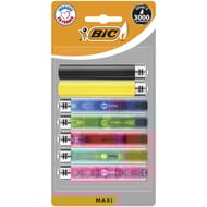 Bic maxi briquets à pierre-couleurs assorties x7