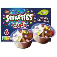 Smarties cup's vanille chocolat 6x39g