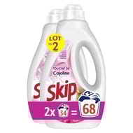 Skip lessive liquide touche de cajoline 2x 1.53l