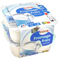 Cora fromage frais 3,2% MG 8 x 100g