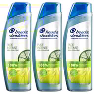 Head & shoulders pure intense shampoing sebo regulateur antipelliculaire 3x250ml