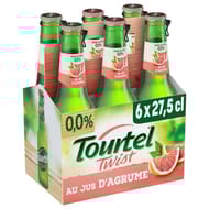 Tourtel Twist bière sans alcool aromatisée agrumes 6x27,5cl 0%vol