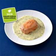 Paupiette de saumon sauce aux herbes