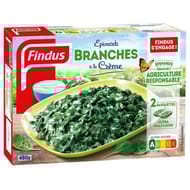 Findus épinards branches à la crème fraîche 480g